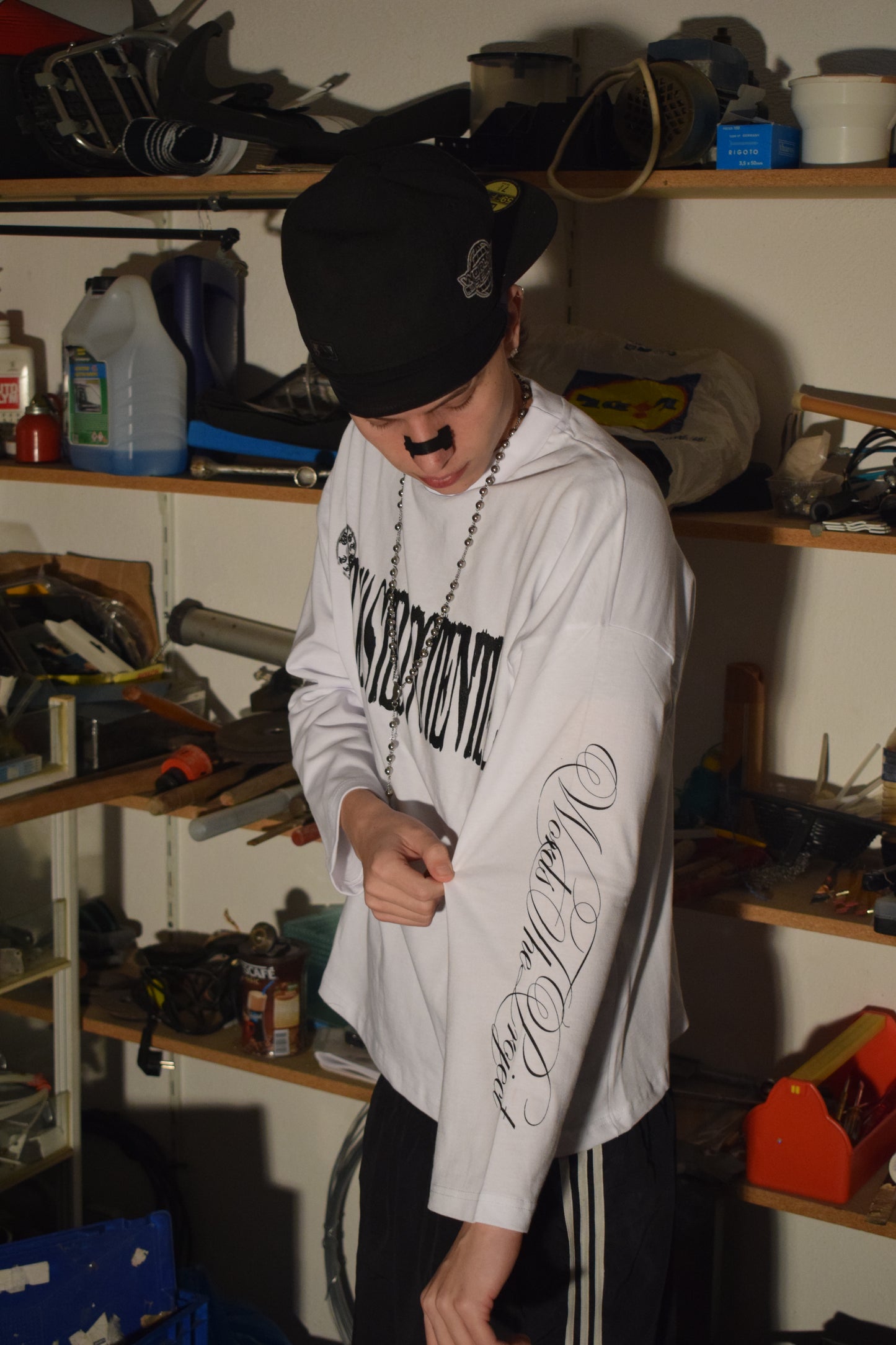 Long-sleeve NWP White